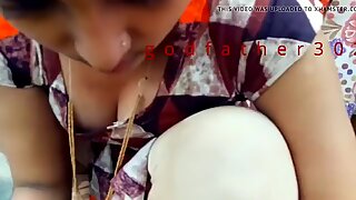 Hot indian aunty deep boobs clevage in public place