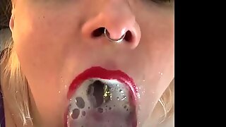 Amateur Slut Fucks and Sucks a Stranger Eats Big Cumshot, She Swallows All of His Sperm