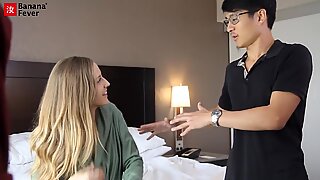 Karla Kush Gets Asian Fantasy Threesome with Two Asian Studs